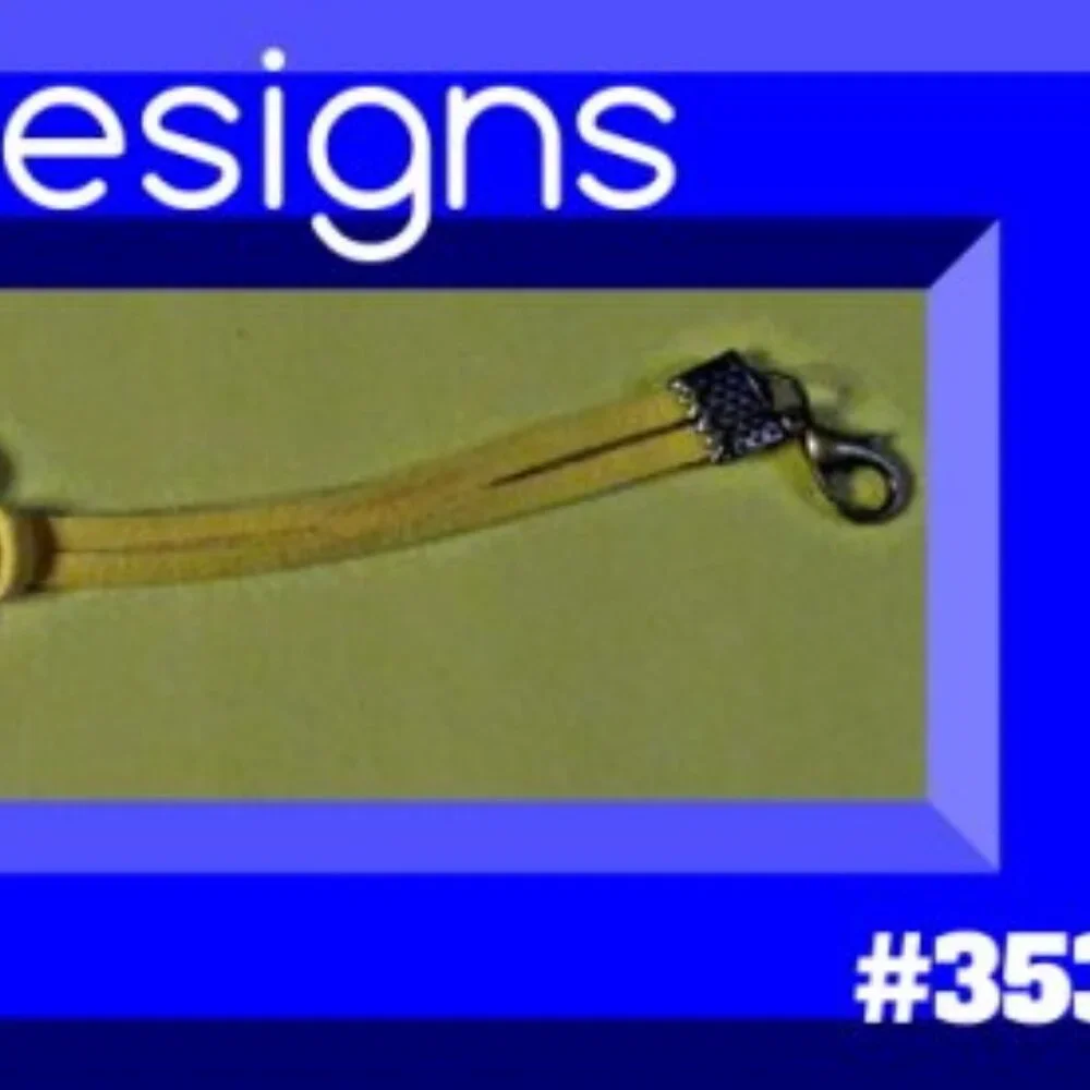 Handmade Yellow Leather Bracelet With Sunflower Design Charm